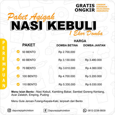 dapur aqiqah indramayu nasi kebuli