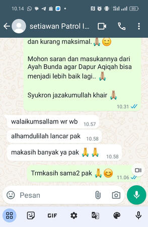 testimonial dapur aqiqah indramayu