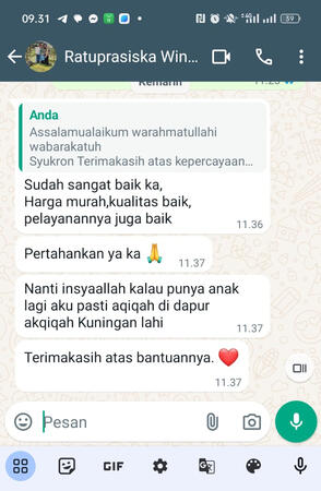 testimonial dapur aqiqah indramayu